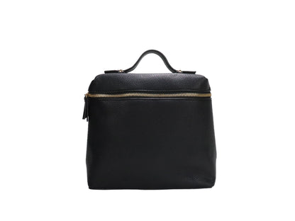 PLLCD PU Leather Backpack – Lightweight Casual Daypack with Top Handle & Adjustable Straps, Fashionable Everyday Bag for Work, Travel & Shopping