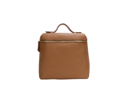 PLLCD PU Leather Backpack – Lightweight Casual Daypack with Top Handle & Adjustable Straps, Fashionable Everyday Bag for Work, Travel & Shopping