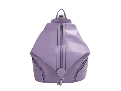 PLLCD Large PU Leather Backpack – Fashion Casual Travel Bag 31.5×16.5×40 cm Anti-Theft Zipper Design
