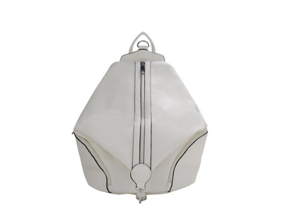 PLLCD Large PU Leather Backpack – Fashion Casual Travel Bag 31.5×16.5×40 cm Anti-Theft Zipper Design