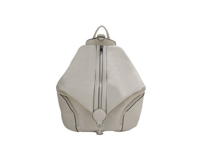 PLLCD Large PU Leather Backpack – Fashion Casual Travel Bag 31.5×16.5×40 cm Anti-Theft Zipper Design