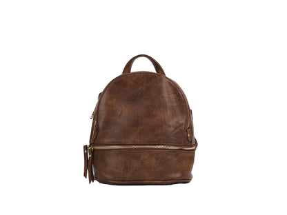 PLLCD Women’s PU Leather Mini Backpack – Casual Fashion Shoulder Bag 21.5×12×24 cm Travel School Daypack