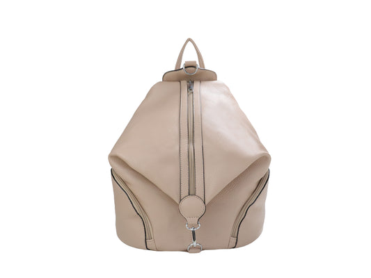 PLLCD Large PU Leather Backpack – Fashion Casual Travel Bag 31.5×16.5×40 cm Anti-Theft Zipper Design