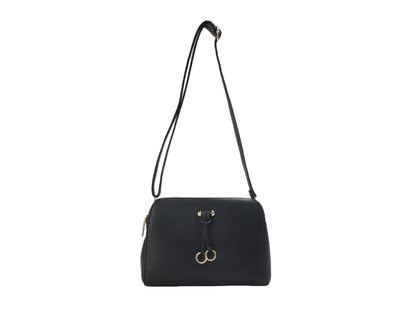 PLLCD Women’s Crossbody Shoulder Bag – Elegant PU Leather Handbag with Gold Ring Detail