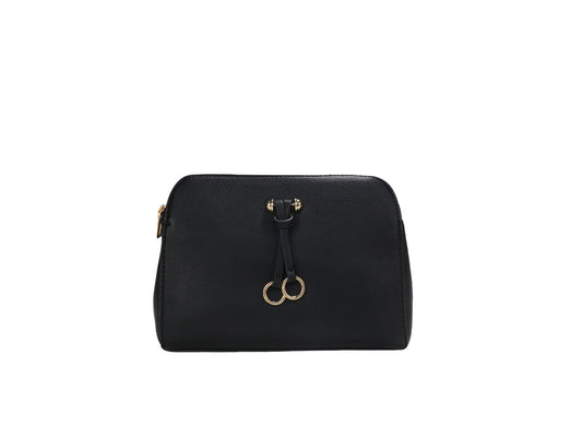 PLLCD Women’s Crossbody Shoulder Bag – Elegant PU Leather Handbag with Gold Ring Detail