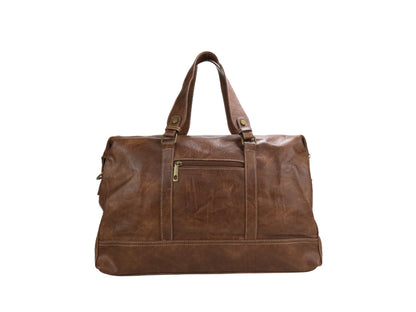 PLLCD Large Travel Tote Bag – PU Leather Handbag 48×18×30 cm Fashion Casual Shoulder Duffle Bag