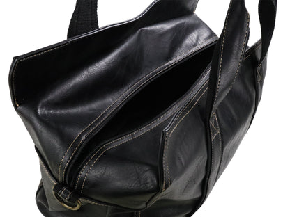 PLLCD PU Leather Large Tote Bag – Oversized Shoulder Handbag with Spacious Interior, Durable Carryall for Work, Travel & Shopping