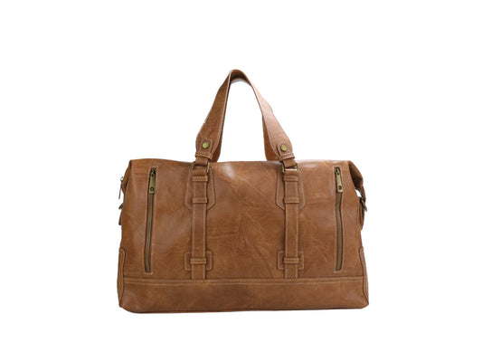 PLLCD Large Travel Tote Bag – PU Leather Handbag 48×18×30 cm Fashion Casual Shoulder Duffle Bag