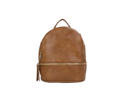 PLLCD Women’s PU Leather Mini Backpack – Casual Fashion Shoulder Bag 21.5×12×24 cm Travel School Daypack