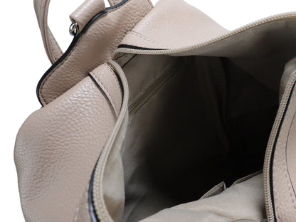 PLLCD Large PU Leather Backpack – Fashion Casual Travel Bag 31.5×16.5×40 cm Anti-Theft Zipper Design