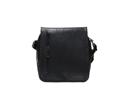 PLLCD Men's Crossbody Shoulder Bag – PU Leather Messenger with Multiple Pockets