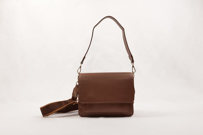 PLLCD Elegant Beige PU Leather Crossbody Bag - Chic & Compact Handbag with Adjustable Strap