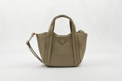 PLLCD Elegant Navy Blue PU Leather Tote Bag with Detachable Small Pouch - Stylish & Spacious Handbag with Adjustable Strap