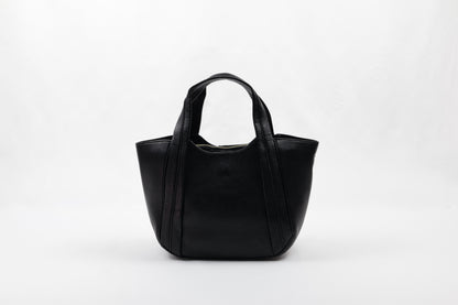 PLLCD Elegant Navy Blue PU Leather Tote Bag with Detachable Small Pouch - Stylish & Spacious Handbag with Adjustable Strap