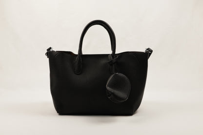 PLLCD Premium Purple PU Leather Handbag with Removable Mini Pouch & Adjustable Strap - Stylish Tote for Everyday Use