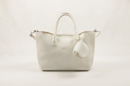 PLLCD Premium Purple PU Leather Handbag with Removable Mini Pouch & Adjustable Strap - Stylish Tote for Everyday Use