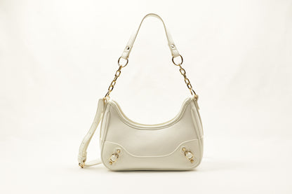 ✨ PLLCD Mini PU Leather Shoulder Bag for Women – Fashion Underarm Baguette Handbag with Adjustable Strap