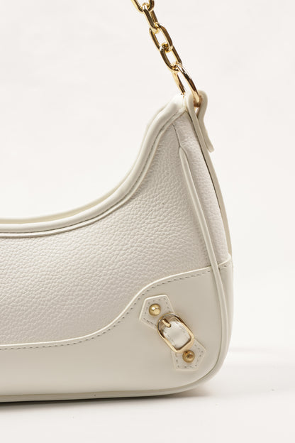 ✨ PLLCD Mini PU Leather Shoulder Bag for Women – Fashion Underarm Baguette Handbag with Adjustable Strap