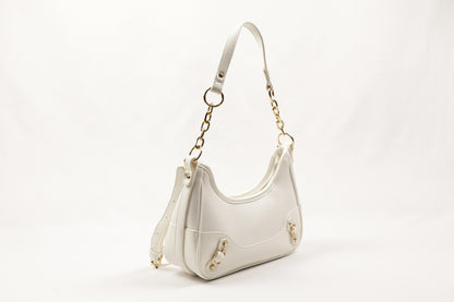 ✨ PLLCD Mini PU Leather Shoulder Bag for Women – Fashion Underarm Baguette Handbag with Adjustable Strap