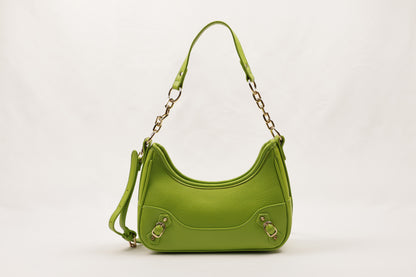 ✨ PLLCD Mini PU Leather Shoulder Bag for Women – Fashion Underarm Baguette Handbag with Adjustable Strap