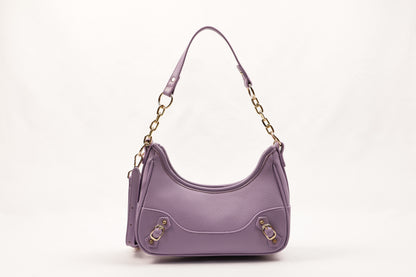 ✨ PLLCD Mini PU Leather Shoulder Bag for Women – Fashion Underarm Baguette Handbag with Adjustable Strap