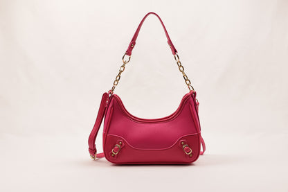 ✨ PLLCD Mini PU Leather Shoulder Bag for Women – Fashion Underarm Baguette Handbag with Adjustable Strap