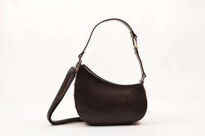 ✨ PLLCD PU Leather Crescent Shoulder Bag for Women – Trendy Baguette Crossbody Purse with Adjustable Strap