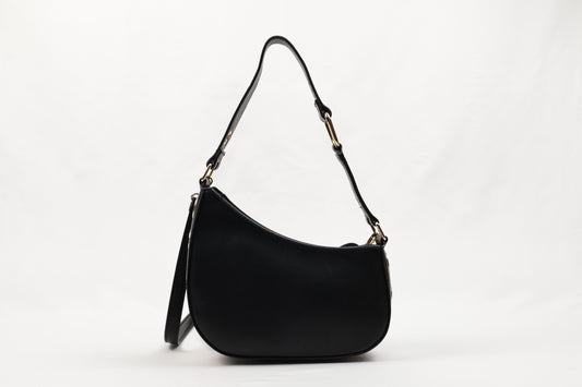 ✨ PLLCD PU Leather Crescent Shoulder Bag for Women – Trendy Baguette Crossbody Purse with Adjustable Strap