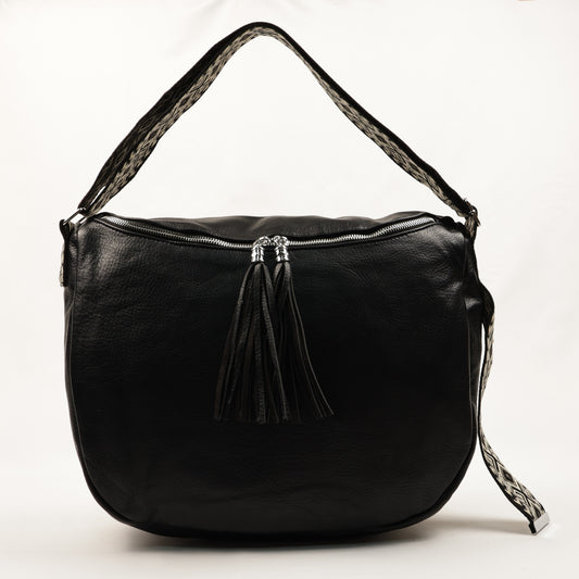 👜 PLLCD PU Leather Shoulder Bag for Women – Large Hobo Crossbody with Tassel Design & Adjustable Strap
