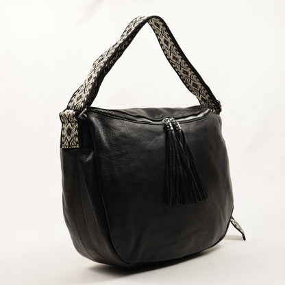 👜 PLLCD PU Leather Shoulder Bag for Women – Large Hobo Crossbody with Tassel Design & Adjustable Strap