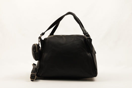 👜 PLLCD PU Leather Shoulder Bag with Detachable Mini Pouch – Large Crossbody Tote for Women with Adjustable Strap