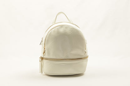 🎒 PLLCD PU Leather Mini Backpack for Women – Stylish Small Rucksack with Multiple Zipper Pockets for Daily, Travel & Work