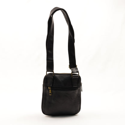 PLLCD PU Leather Crossbody Bag – Unisex Small Shoulder Messenger Bag with Zipper Pocket for Everyday & Travel