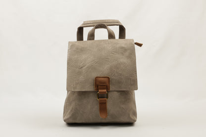 PLLCD Vintage Style PU Leather Backpack - Chic & Practical for Daily Use