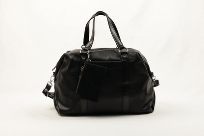Chic Cream PU Leather Duffle Bag by PLLCD - Large Capacity Travel & Daily Handbag with Adjustable Long Strap