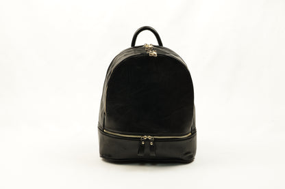 PLLCD Faux Leather Backpack: Streamlined Design with Adjustable Straps (11x28.5x32cm)