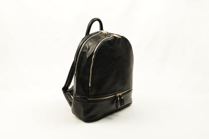 PLLCD Faux Leather Backpack: Streamlined Design with Adjustable Straps (11x28.5x32cm)
