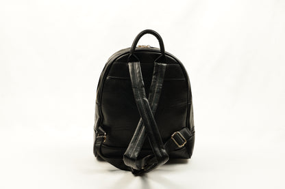 PLLCD Faux Leather Backpack: Streamlined Design with Adjustable Straps (11x28.5x32cm)