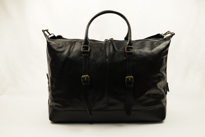 PLLCD Vintage Brown Weekender Bag - 35.5x53x24cm with Adjustable Long Strap (72.5–134cm)